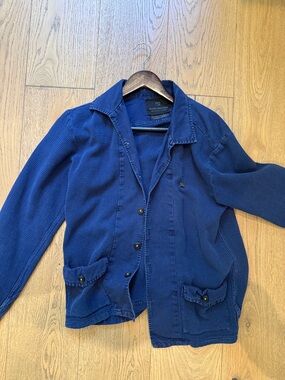 Scotch & Soda Men's Royal Blue Lightweight Cotton Jacket